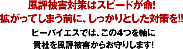 風評被害対策はスピードが命