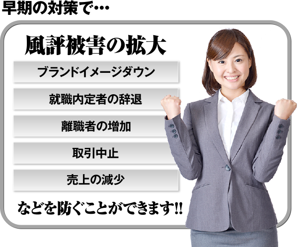 風評被害の拡大などを防ぐことができます