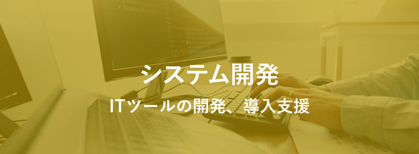 ITツールの開発、導入支援「システム開発」